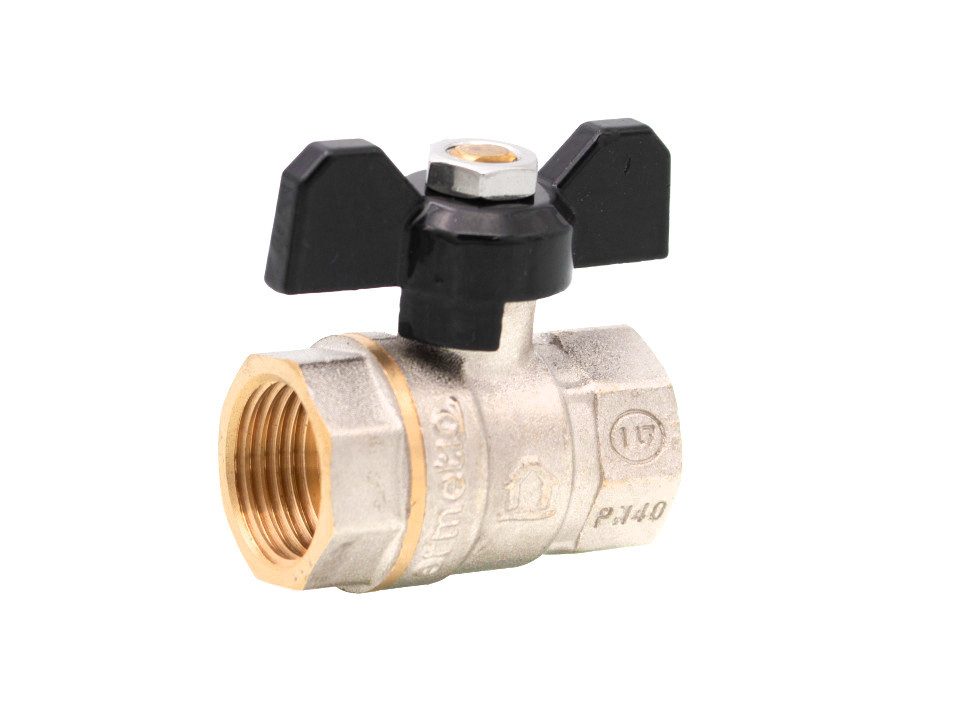 SCW617N sárgaréz golyóscsap pillangó kar 3/4