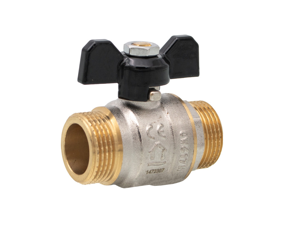 SCW617N sárgaréz golyóscsap pillangó karos 1/2