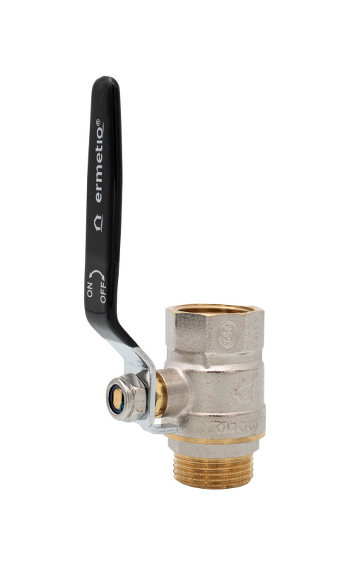 SCW617N sárgaréz golyóscsap karos fogantyúval 5/4