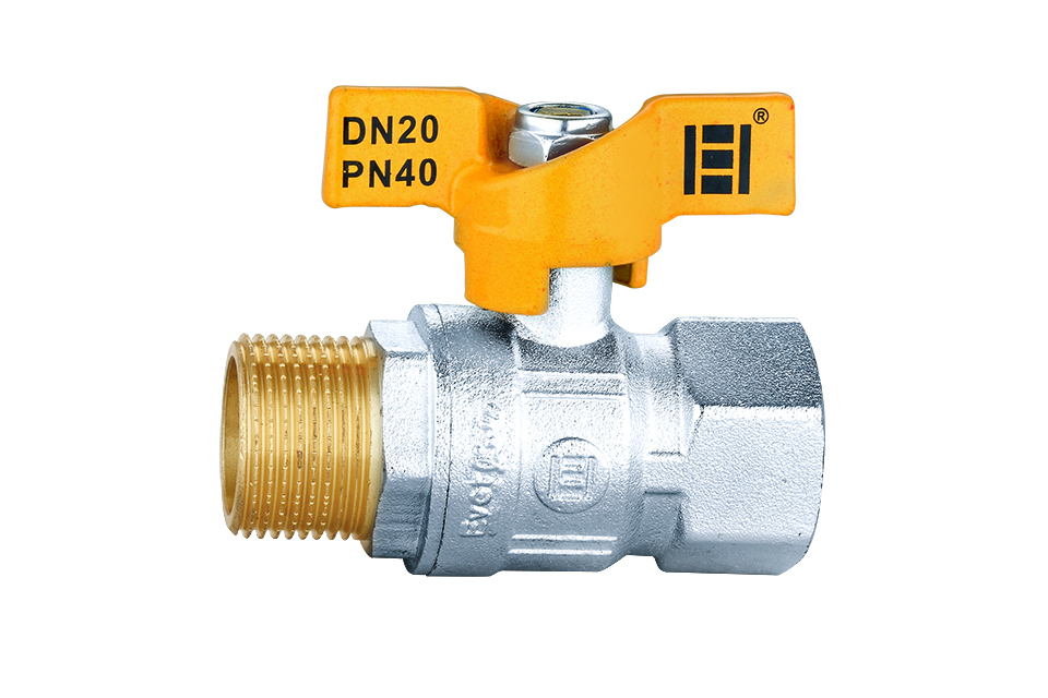 Gáz golyóscsap pillangó karos 3/4