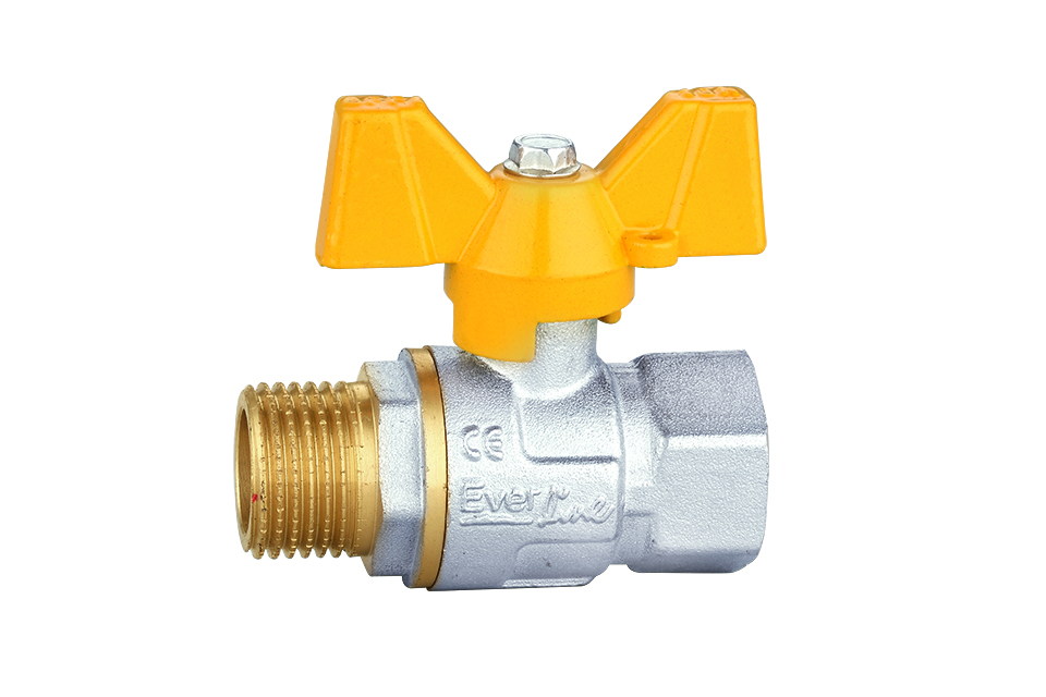 Gáz golyóscsap pillangó karos 1