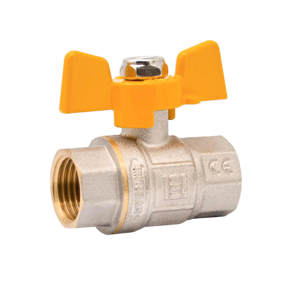 Gáz golyóscsap pillangó karos 1/2