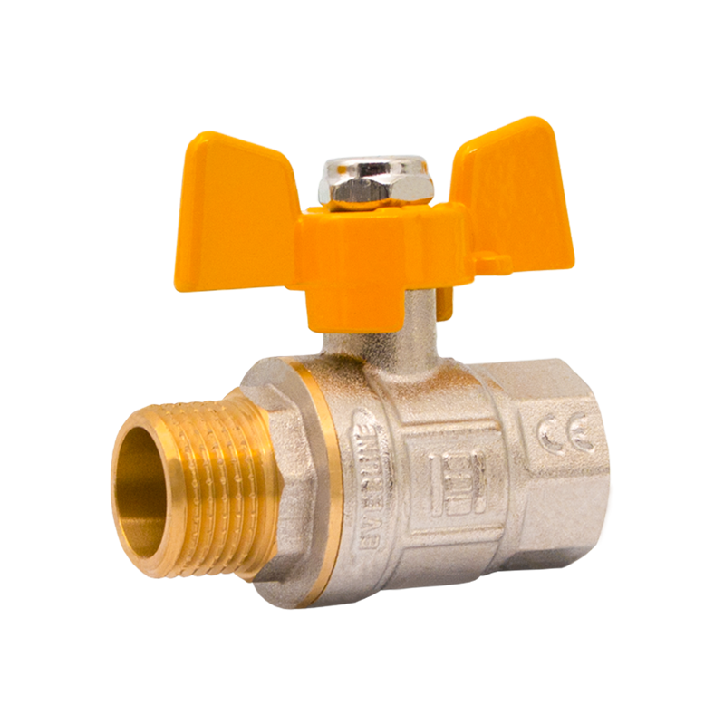 Gáz golyóscsap pillangó karos 3/4