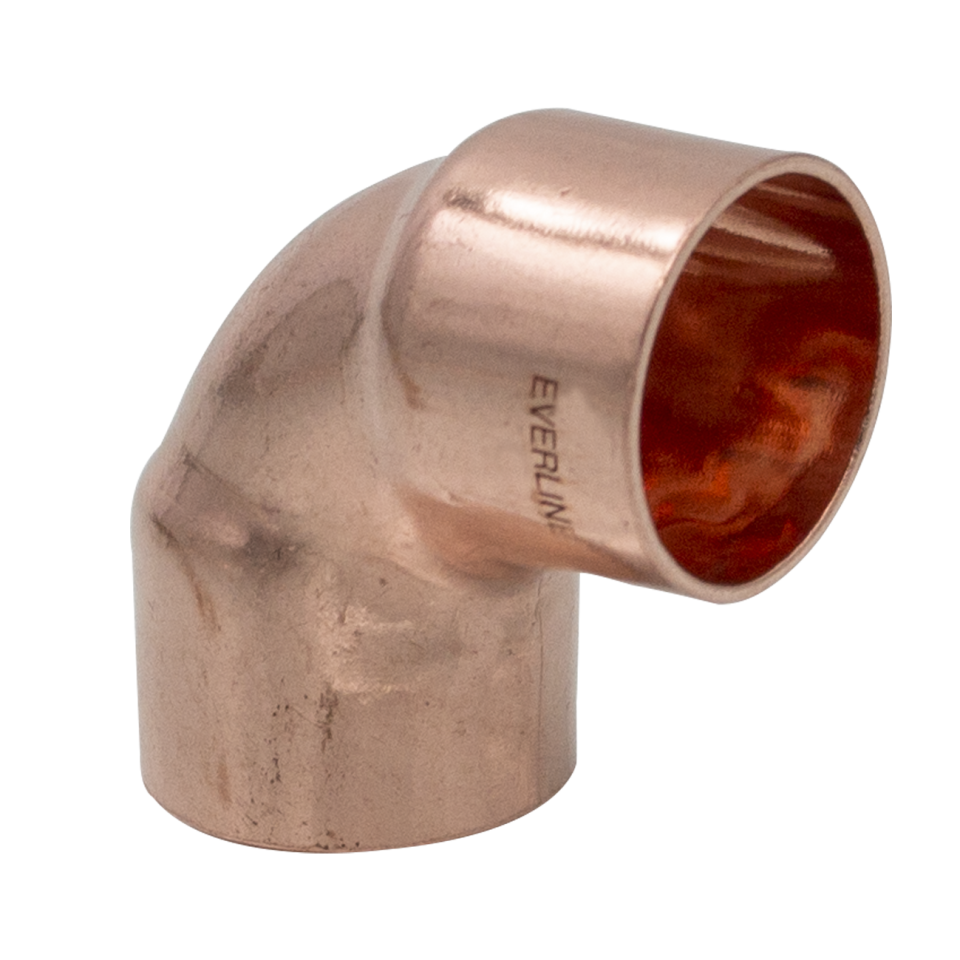 Forrasztható réz könyök 18/90°BB