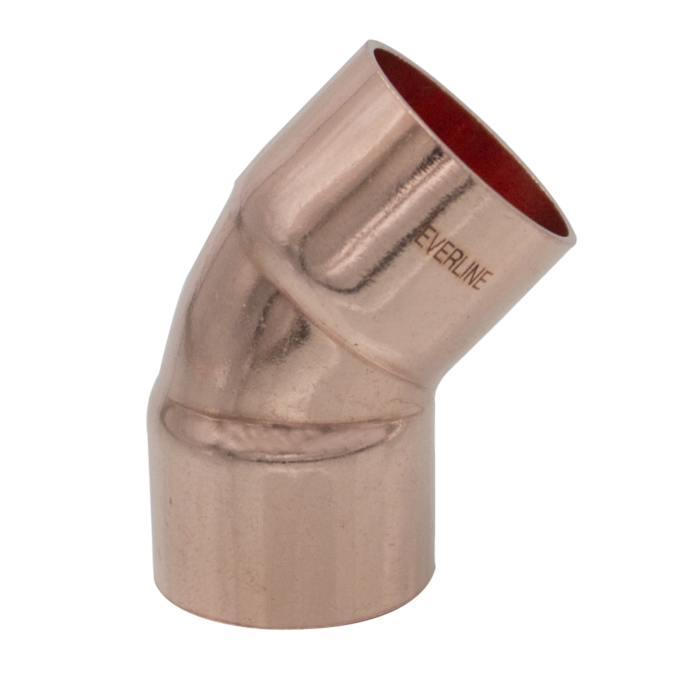 Forrasztható réz ív 22/45°BB