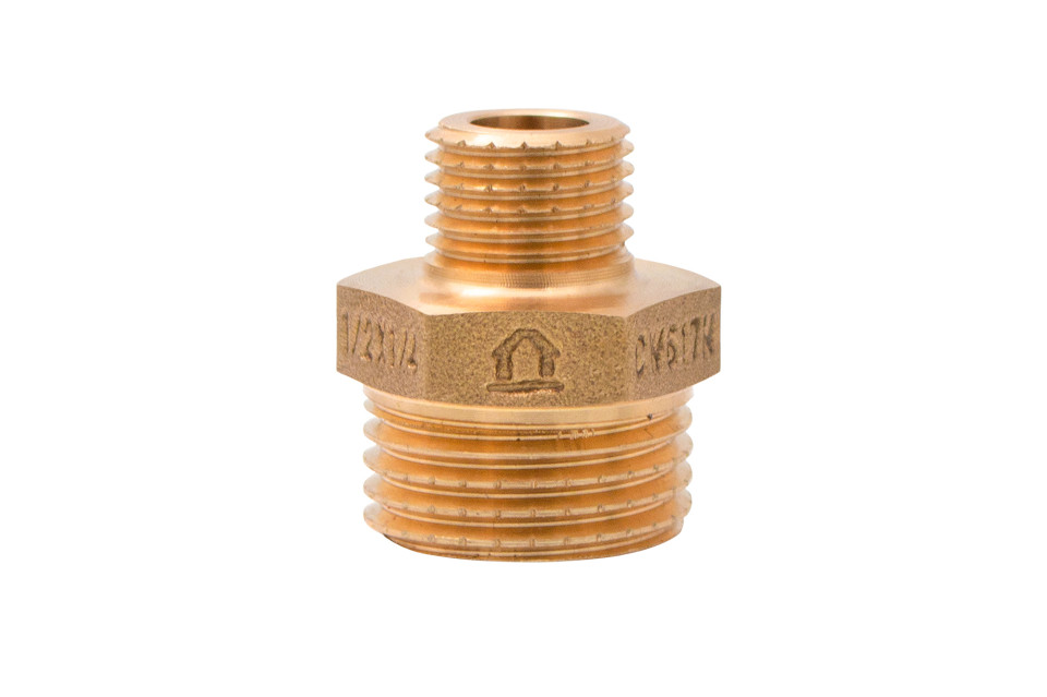 Sárgaréz CW617N szűkítő közcsavar 1/2