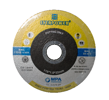 Vágókorong inoxhoz 115*1.6*22