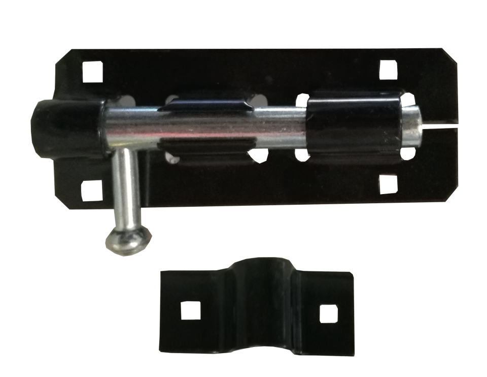 Bajonett tolózár fekete 150mm